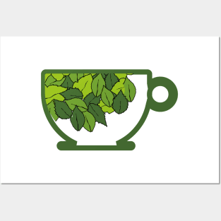 cup of organic herbal leaf tea for healthy life Posters and Art